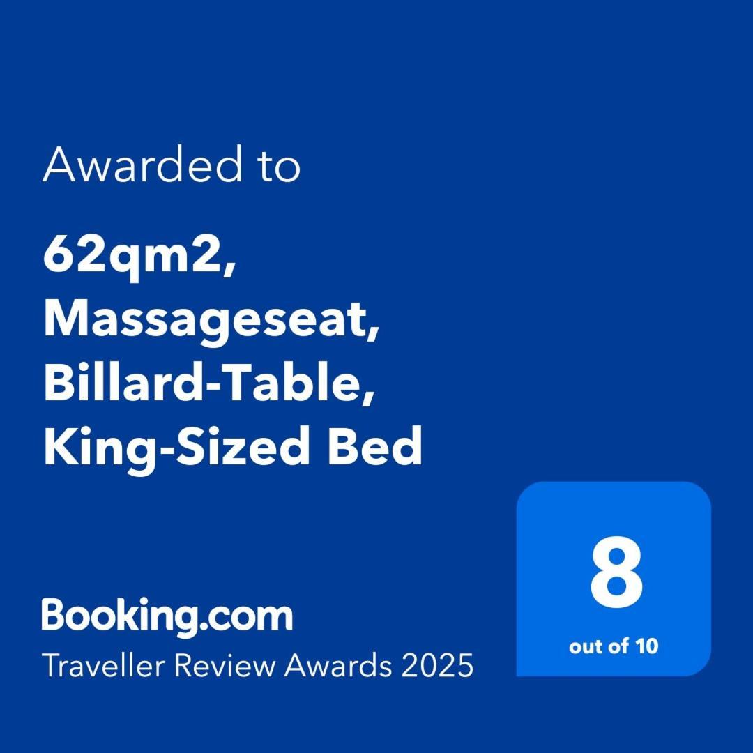 62Qm2, Massageseat, Billard-Table, King-Sized Bed Lägenhet Berlin Exteriör bild